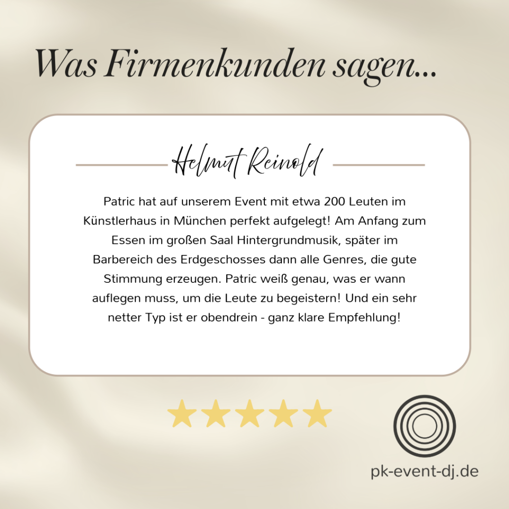 Kundenbewertung PK Event DJ
